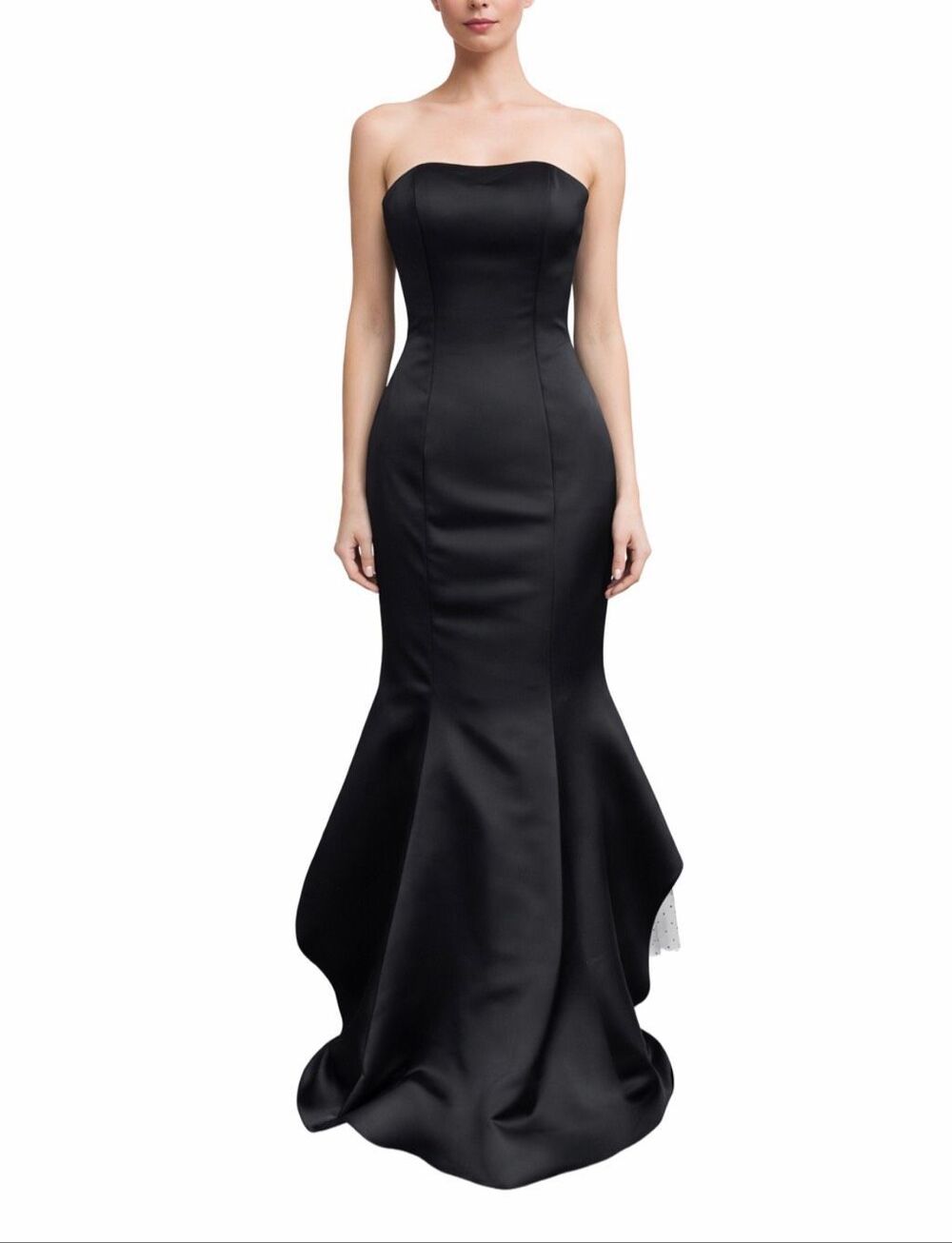 Vintage Gunne Sax Jessica McClintock Black Mermaid Gown NWT XS Y2K Strapless